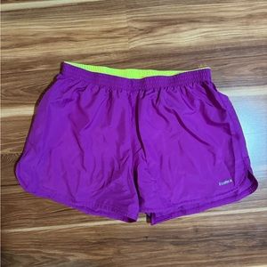 Reebok size L running shorts with snug inner layer